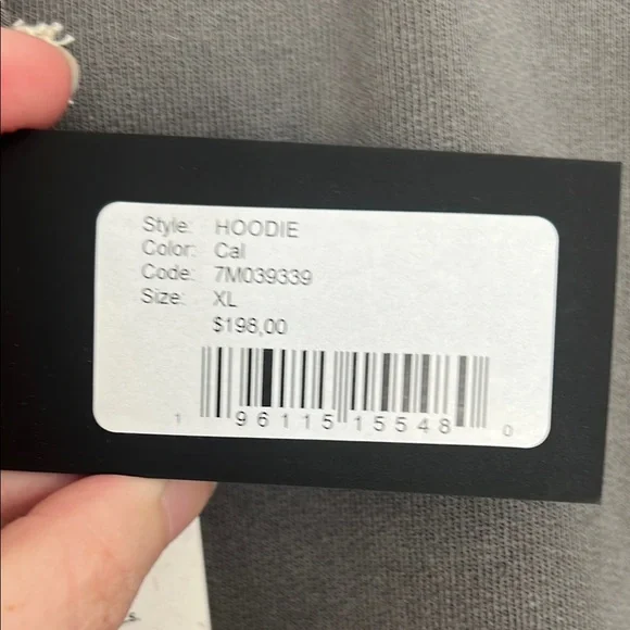 7 For All Mankind Gray Hoodie - Picture 6 of 10